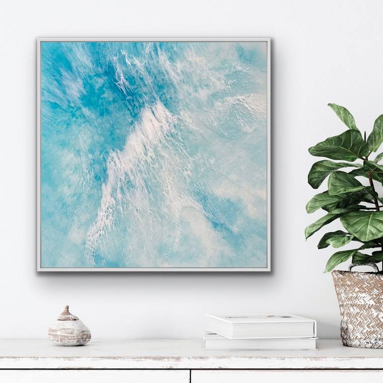 Original Abstract Seascape Painting by Martine Vanderspuy