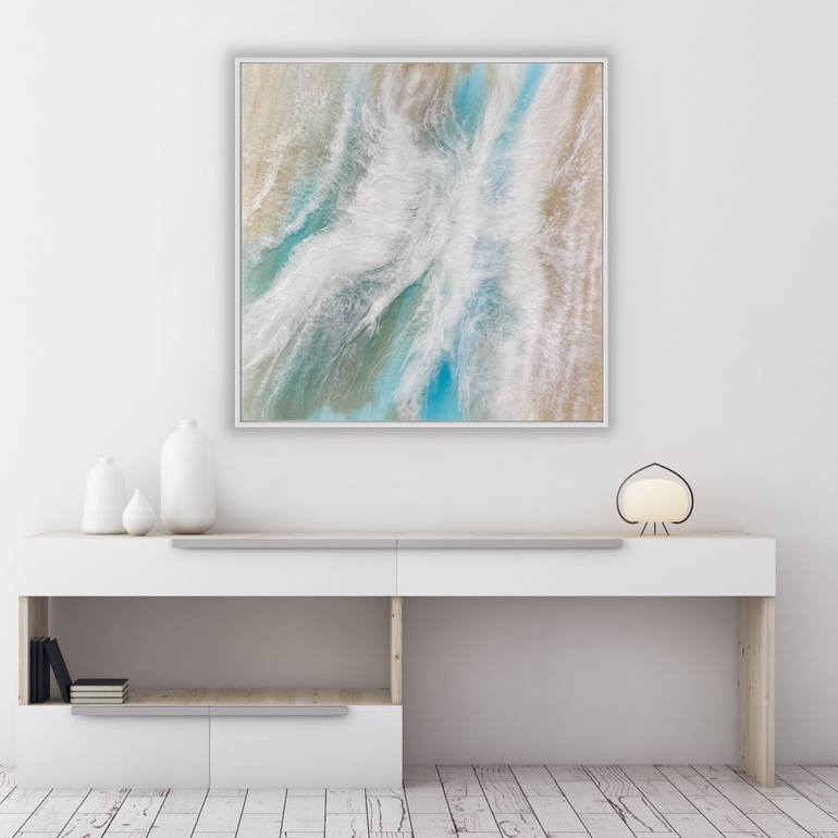 Original Abstract Seascape Painting by Martine Vanderspuy