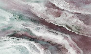 Original Abstract Seascape Printmaking by Martine Vanderspuy