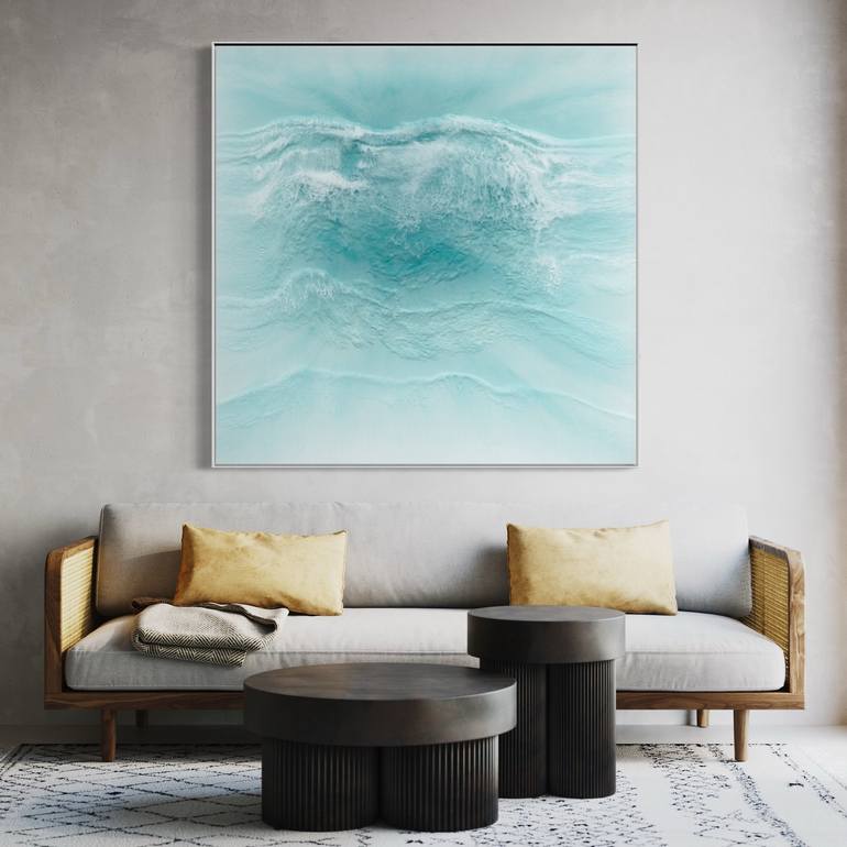 Original Abstract Seascape Painting by Martine Vanderspuy