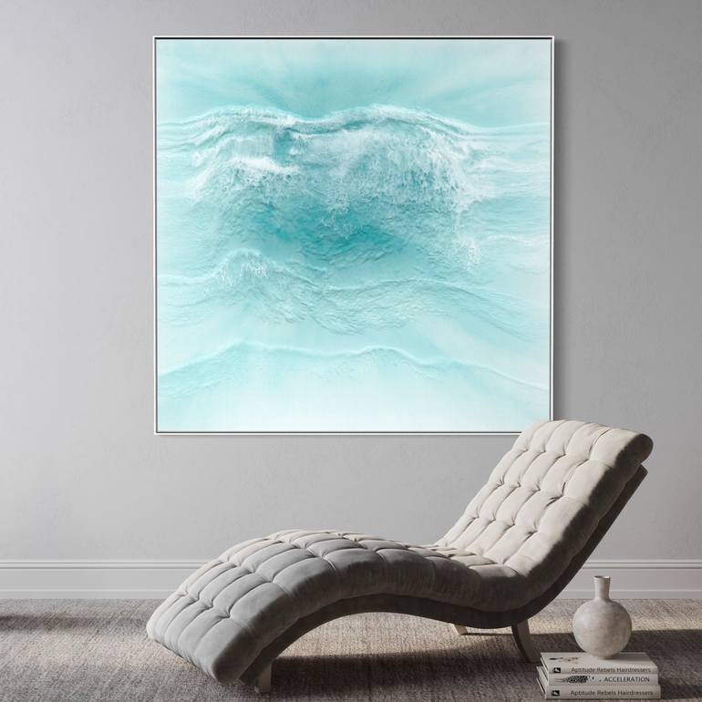 Original Abstract Seascape Painting by Martine Vanderspuy