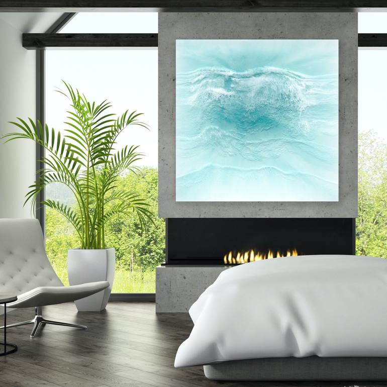 Original Abstract Seascape Painting by Martine Vanderspuy