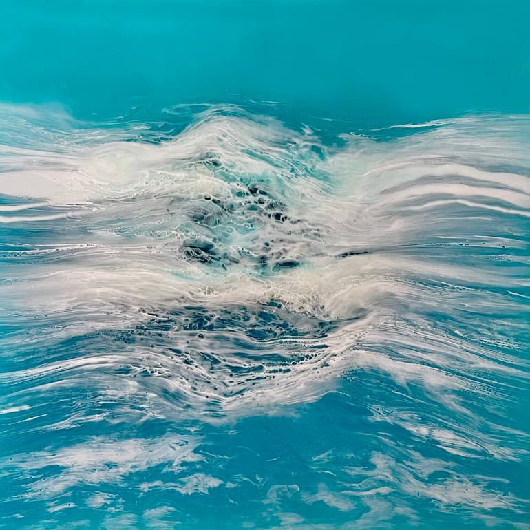 Dancing Waves Painting by Martine Vanderspuy Saatchi Art