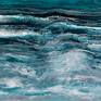 I loved painting the waves in motion - using a hint of silver