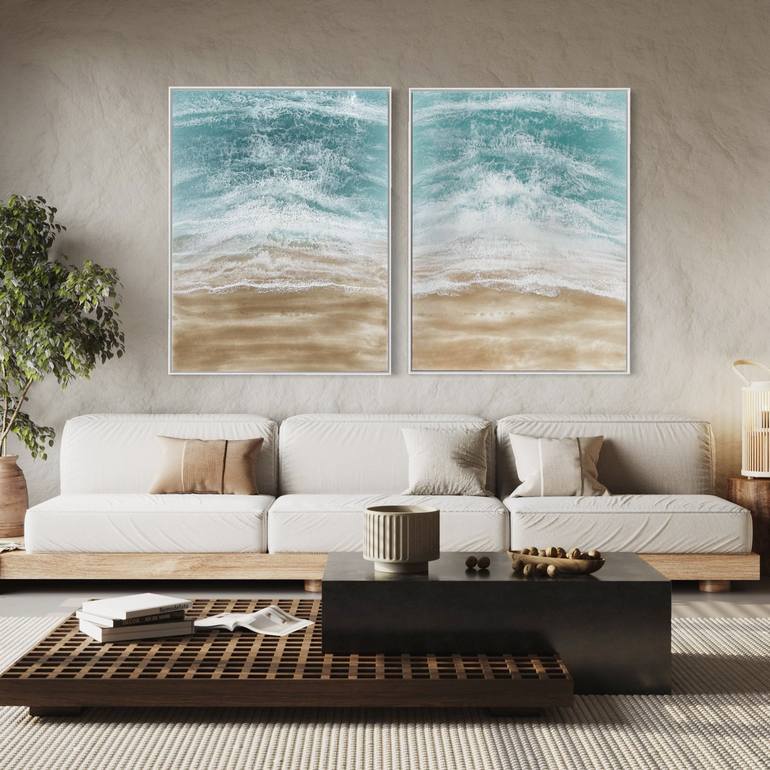 Original Seascape Painting by Martine Vanderspuy