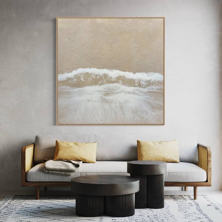 Original Abstract Seascape Painting by Martine Vanderspuy