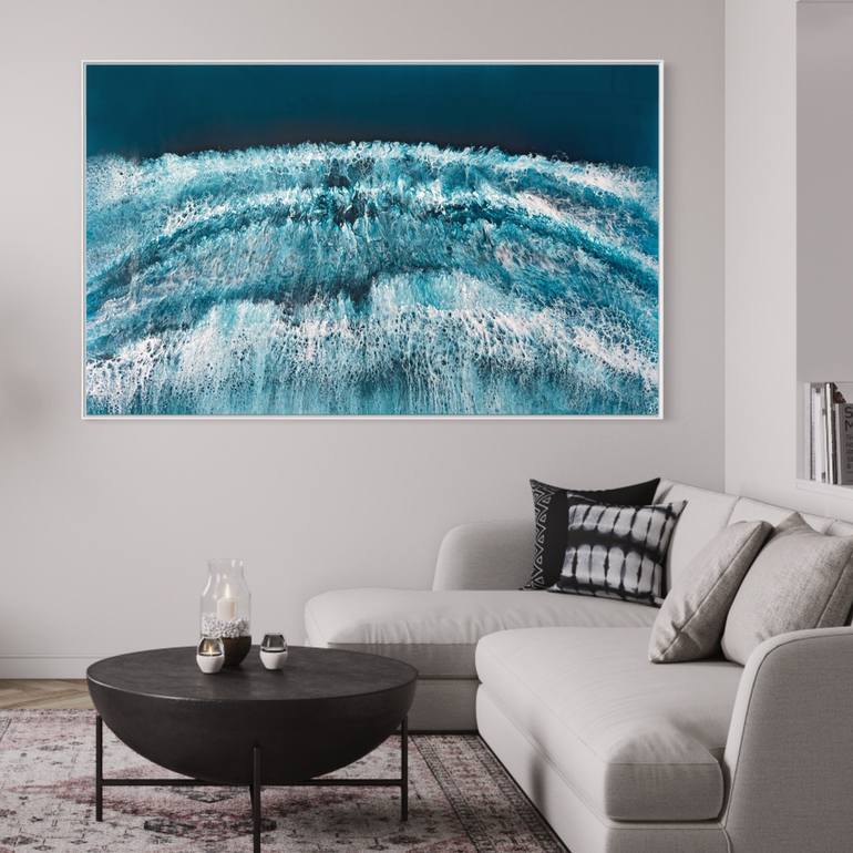 Original Photorealism Seascape Painting by Martine Vanderspuy