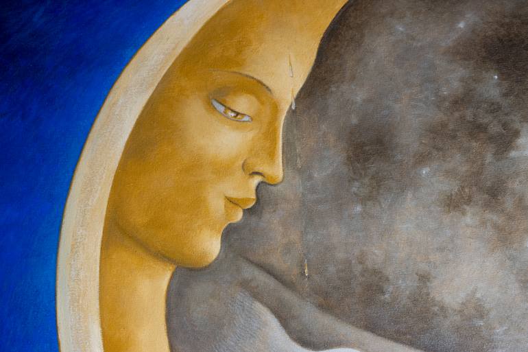 Original Figurative Landscape Painting by Rocío Sánchez