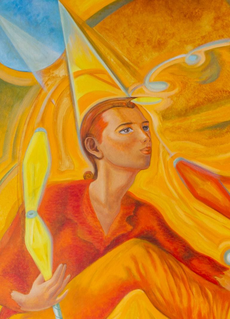 Original Figurative Men Painting by Rocío Sánchez