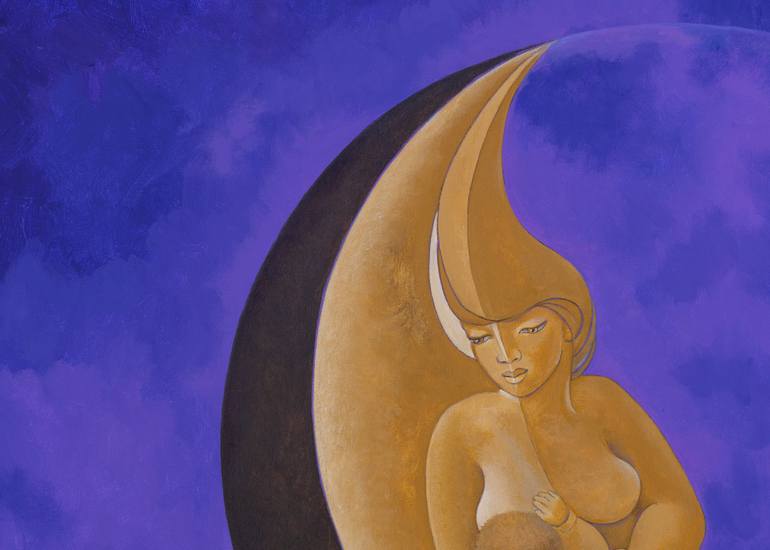 Original Figurative Women Painting by Rocío Sánchez