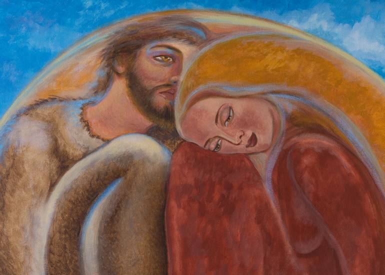 Original Figurative Fantasy Painting by Rocío Sánchez