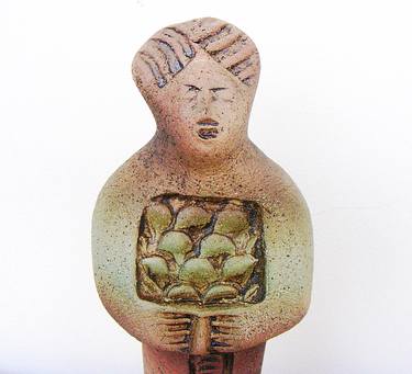Shabti - Ancient Egyptian Servant to Seti - Ceramic Sculpture thumb