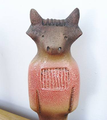 Apis - Bull Headed Ancient Egyptian God - Ceramic Sculpture thumb