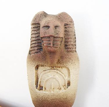 Tefnut - Lioness Headed Ancient Egyptian Goddess - Sculpture thumb
