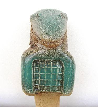 Ammit - Crocodile Headed Egyptian Goddess - Ceramic Sculpture thumb