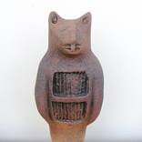Bastet - Cat Headed Ancient Egyptian Goddess - Ceramic Sculpture by Dick Martin