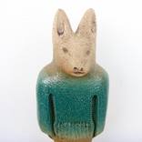 Anubis Jackal Headed Ancient Egyptian God - Ceramic Sculpture by Dick Martin