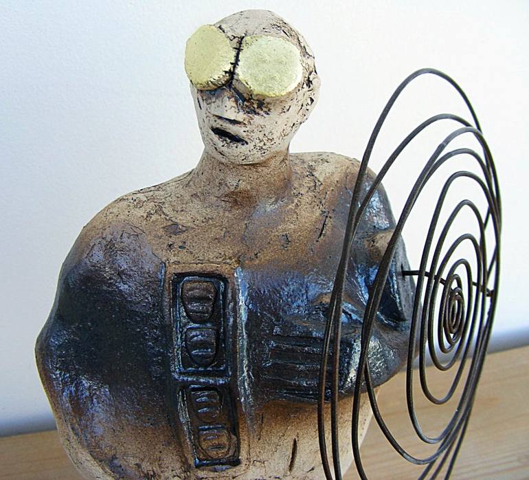 Original Figurative People Sculpture by Dick Martin