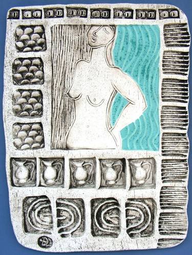 Terpsichore - Muse of Dance. (Framed Ceramic Panel) thumb