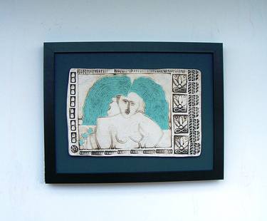 Persephone - Goddess of Spring. (Framed Ceramic Panel) thumb