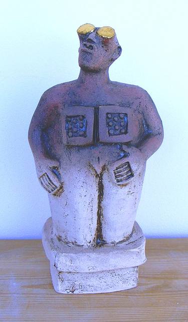 Stargazer Figure - Ceramic Sculpture thumb