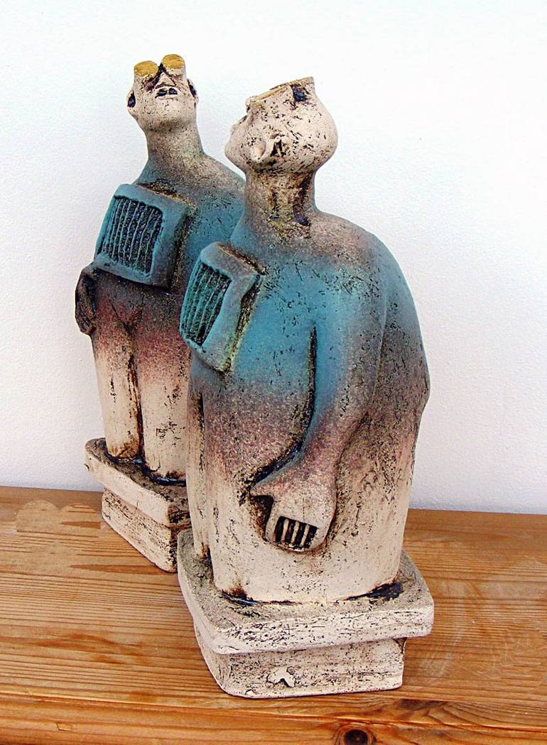 Original Abstract People Sculpture by Dick Martin