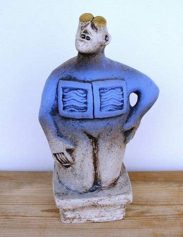 Original Abstract People Sculpture by Dick Martin