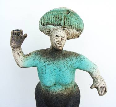 Terpsichore I - Muse of Dance - (Ceramic Sculpture) thumb