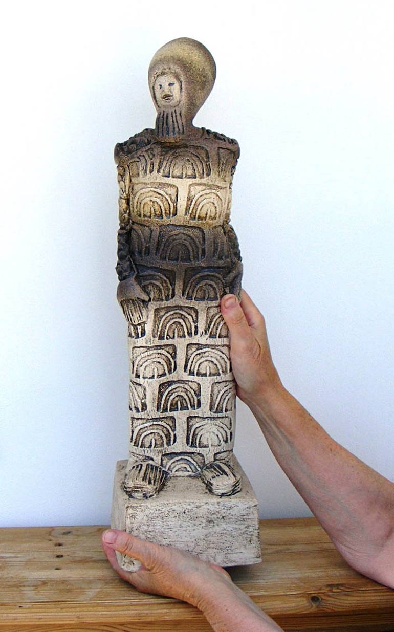 Ceramic Sculpture - Ozymandias Sculpture by Dick Martin | Saatchi Art