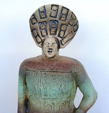 Ceramic Sculpture - Erato, Muse of Love Poetry. thumb