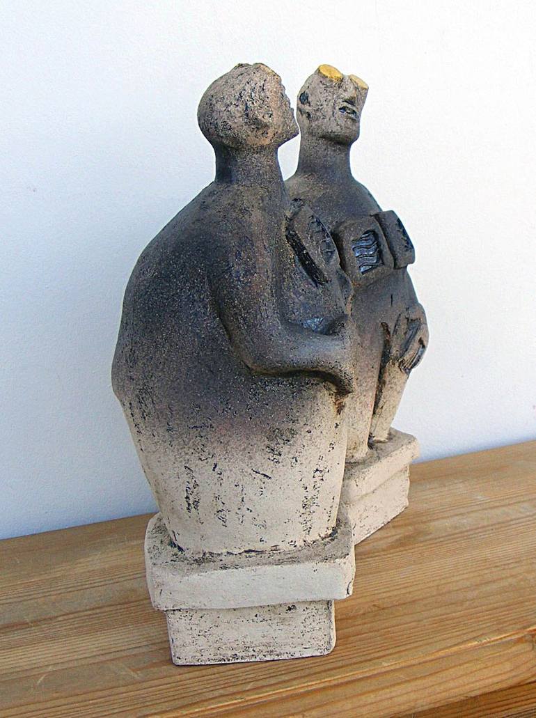 Original Abstract People Sculpture by Dick Martin