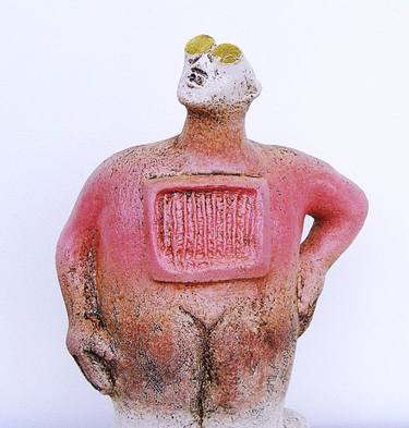 Stargazer Figure - Ceramic Sculpture thumb