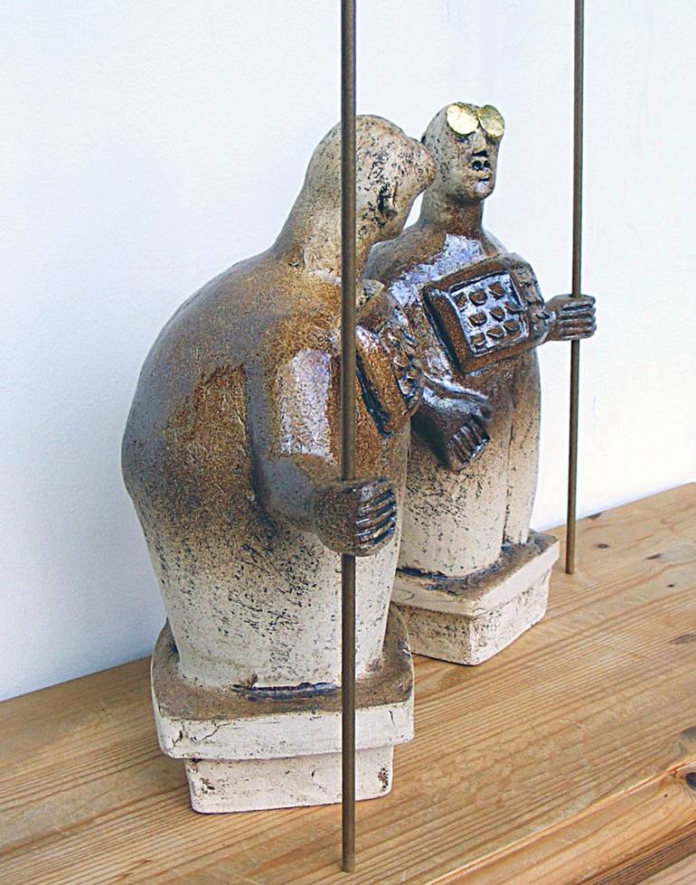 Original Expressionism People Sculpture by Dick Martin