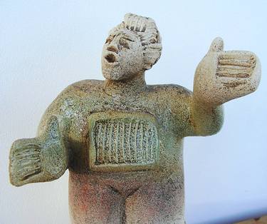 Opera Singer from Puccini’s Tosca, “E lucevan le stelle”- Ceramic Sculpture thumb