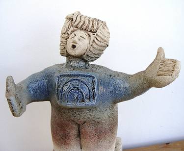 Opera Singer from Puccini’s Turandot, “In questa reggia” - Ceramic Sculpture thumb