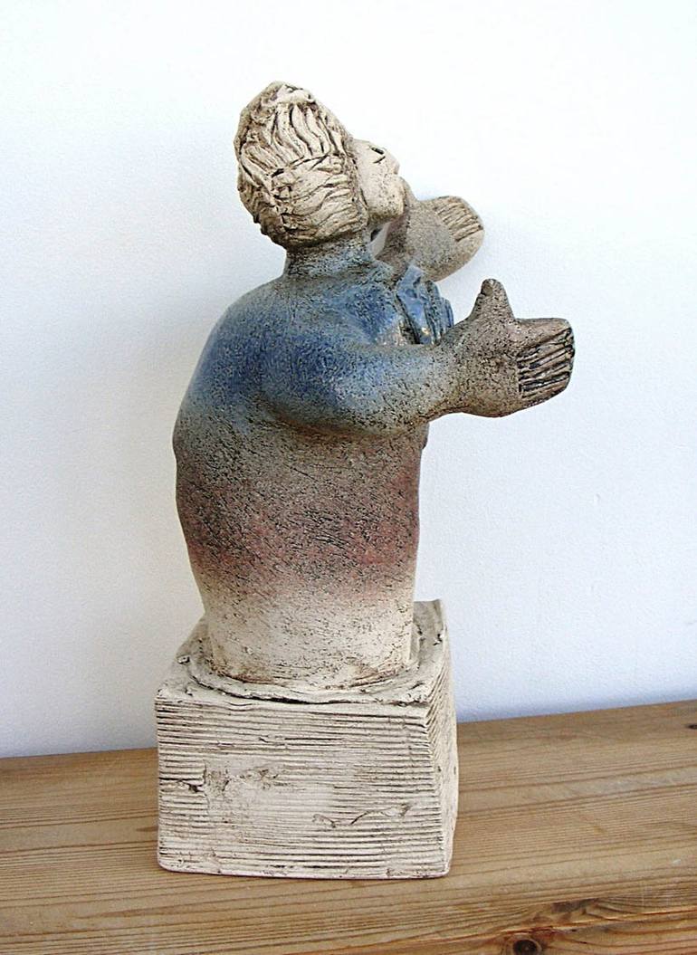 Original Figurative People Sculpture by Dick Martin