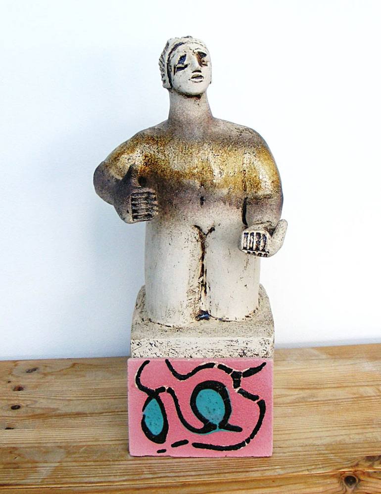 Original Abstract Portrait Sculpture by Dick Martin