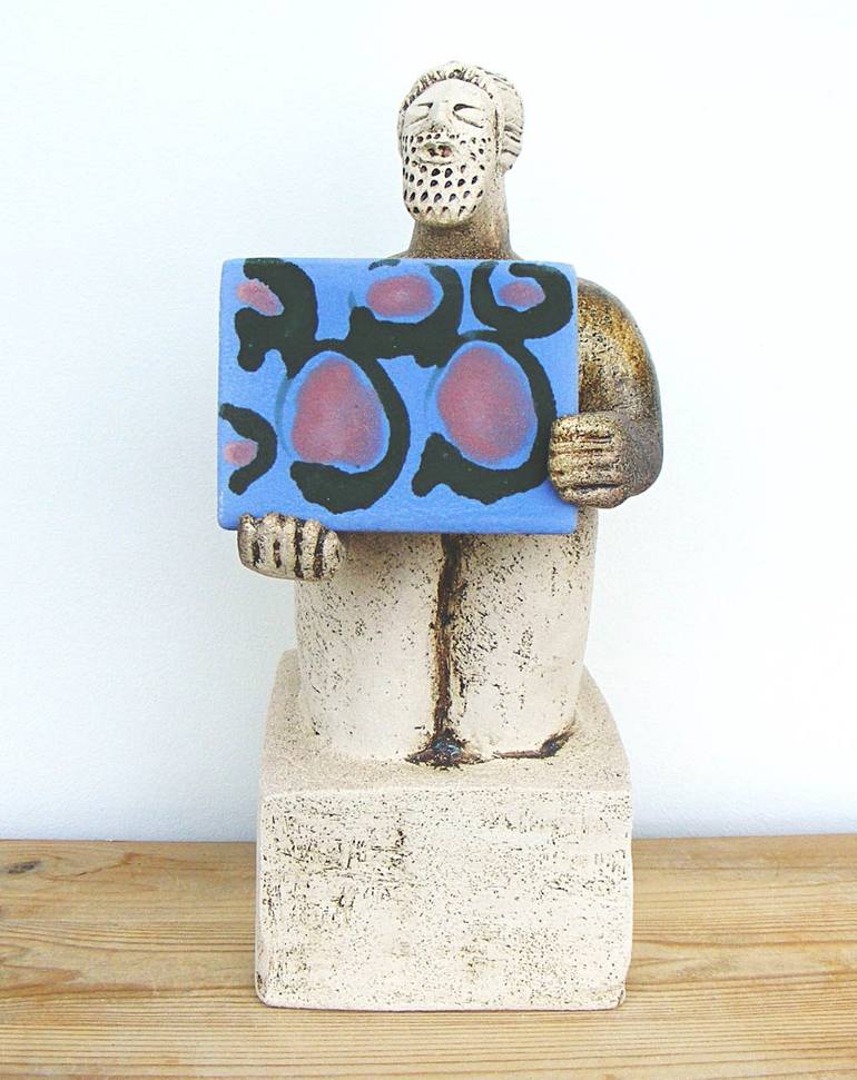 Original Abstract Portrait Sculpture by Dick Martin