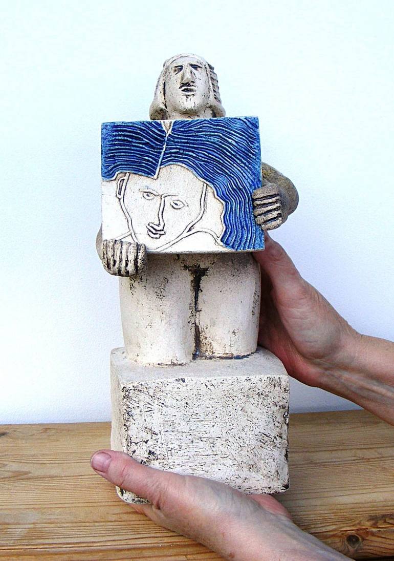 Original Abstract People Sculpture by Dick Martin