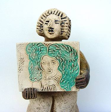 Artist - This is Ceres Demeter the Goddess of Agriculture and Seasons - Ceramic Sculpture thumb