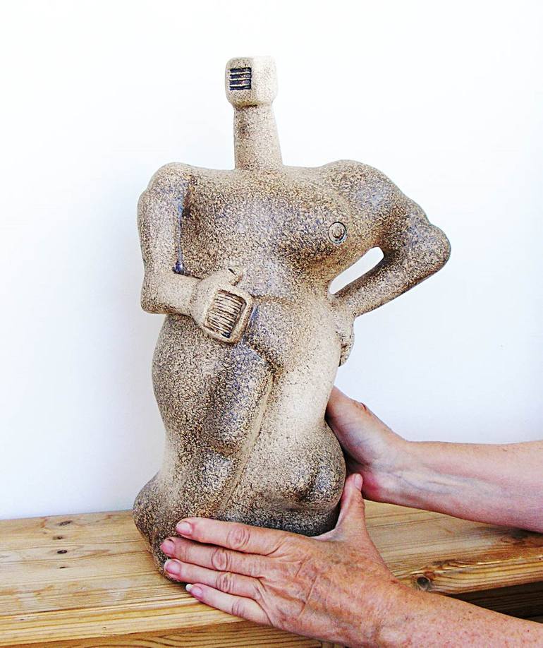 Original Abstract People Sculpture by Dick Martin