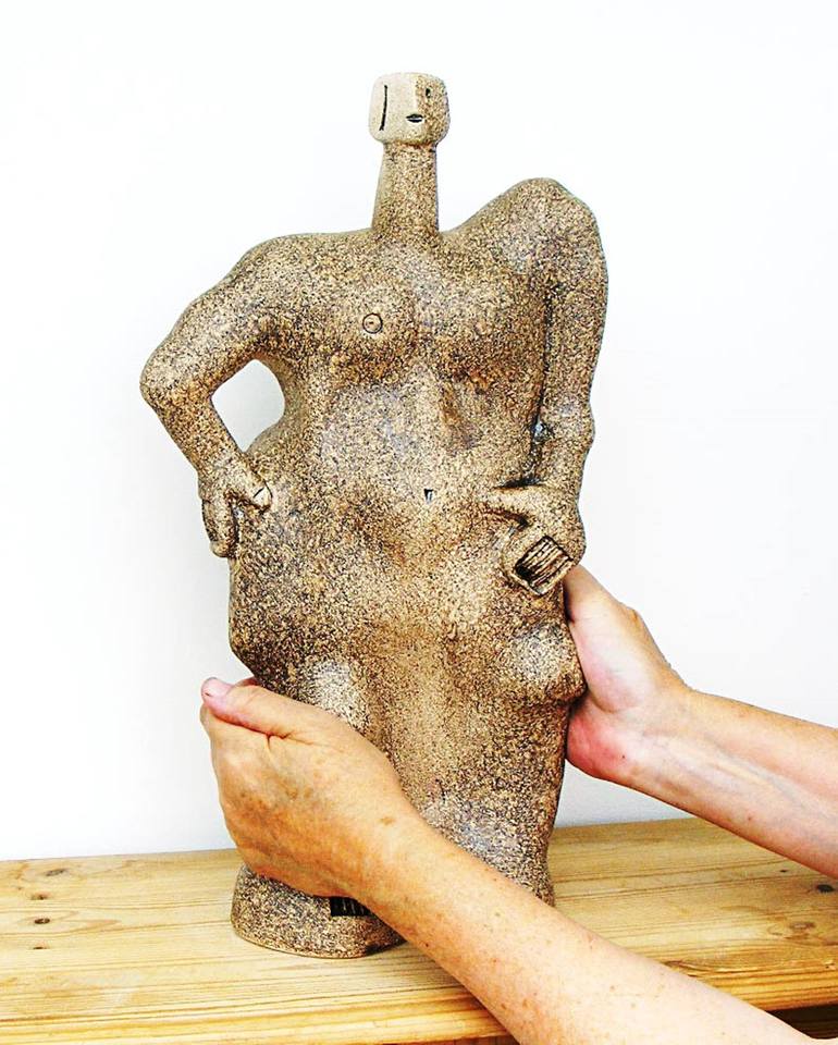 Original Abstract People Sculpture by Dick Martin