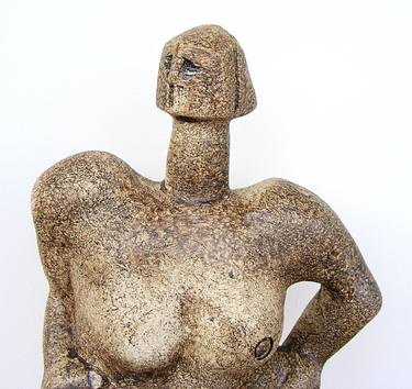 Norse Deity - Siegrune, a Valkyrie - Ceramic Sculpture thumb