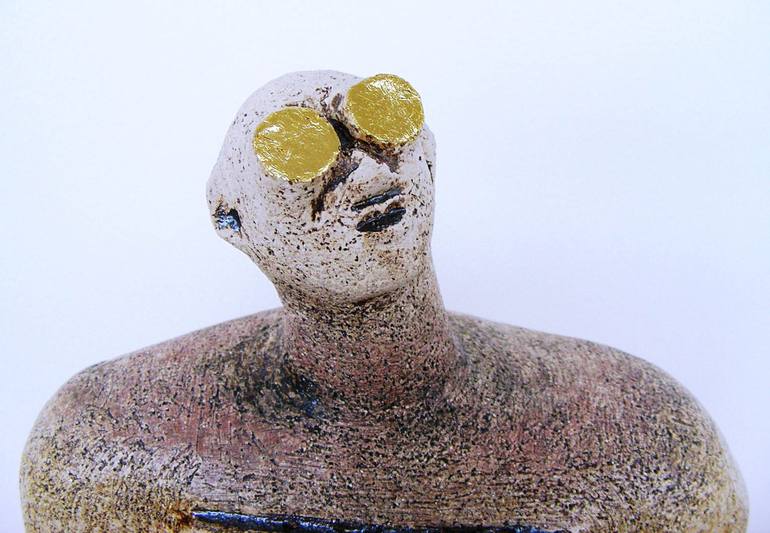 Original Abstract Men Sculpture by Dick Martin
