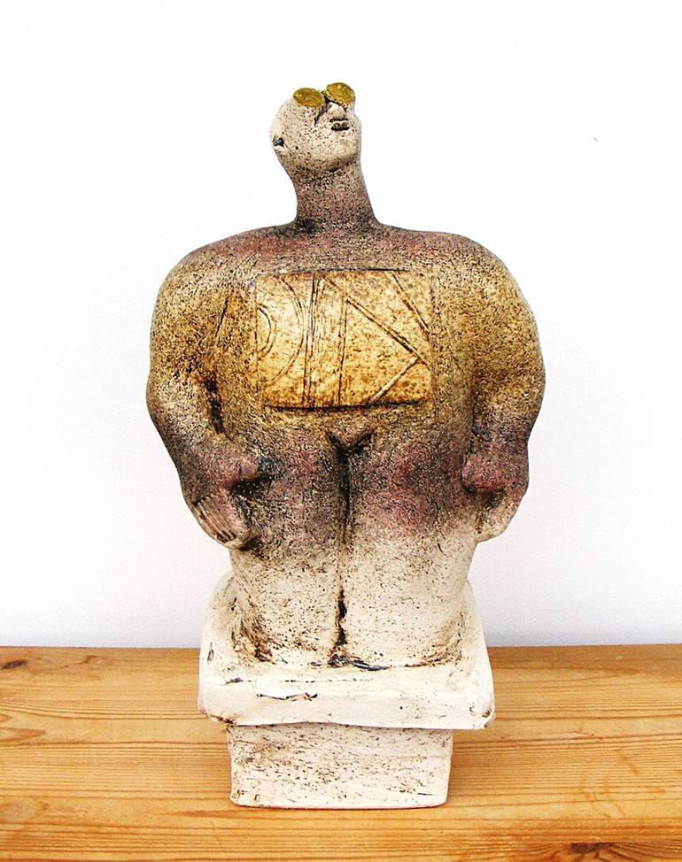 Original Abstract Men Sculpture by Dick Martin