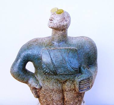 Stargazer Figure - Looking for Castor - Ceramic Sculpture thumb