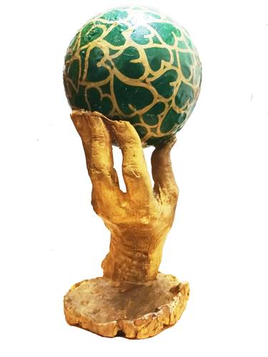 Original Abstract Expressionism Love Sculpture by Anna Russo Words Art
