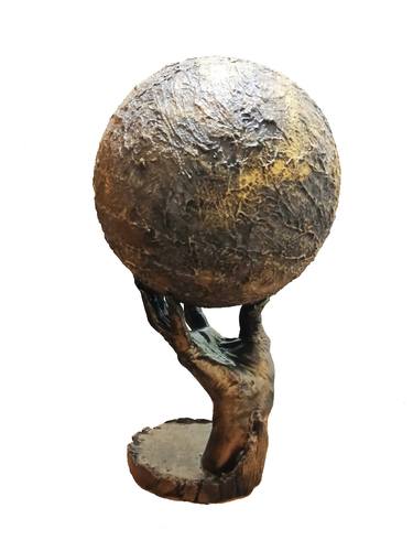 Original Abstract Expressionism Abstract Sculpture by Anna Russo Words Art