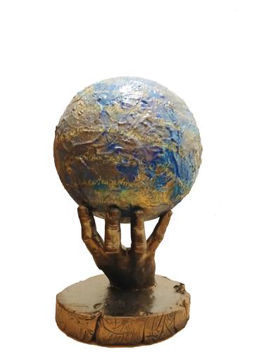 Original Abstract Expressionism Abstract Sculpture by Anna Russo Words Art
