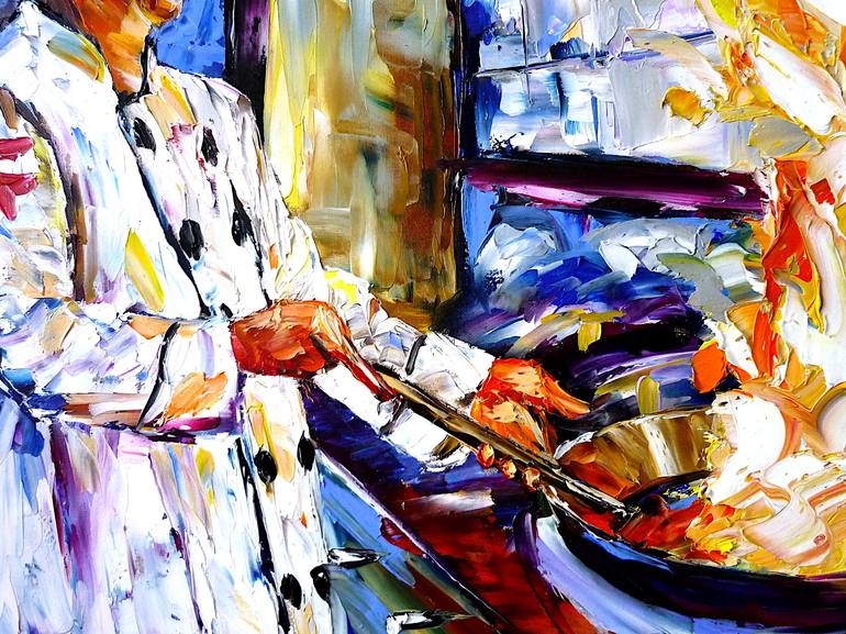 Original Cuisine Painting by Mirek Kuzniar